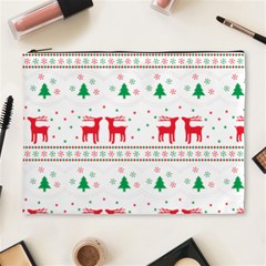 Red Green And Blue Christmas Themed Illustration Cosmetic Bag (xl) by pakminggu