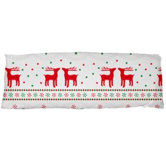 Red Green And Blue Christmas Themed Illustration Body Pillow Case (dakimakura)