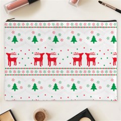 Red Green And Blue Christmas Themed Illustration Cosmetic Bag (xxxl) by pakminggu