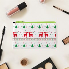 Red Green And Blue Christmas Themed Illustration Cosmetic Bag (xs) by pakminggu