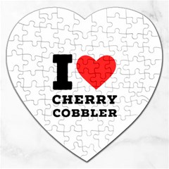 I Love Cherry Cobbler Jigsaw Puzzle (heart) by ilovewhateva