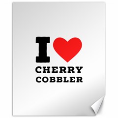 I Love Cherry Cobbler Canvas 11  X 14  by ilovewhateva