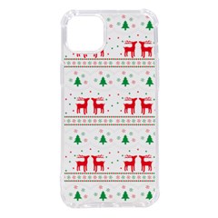 Red Green And Blue Christmas Themed Illustration Iphone 14 Plus Tpu Uv Print Case by pakminggu