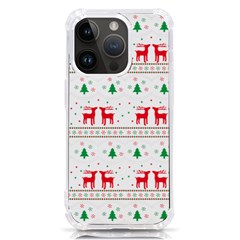 Red Green And Blue Christmas Themed Illustration Iphone 14 Pro Tpu Uv Print Case by pakminggu