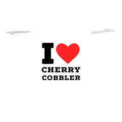 I Love Cherry Cobbler Lightweight Drawstring Pouch (l) by ilovewhateva