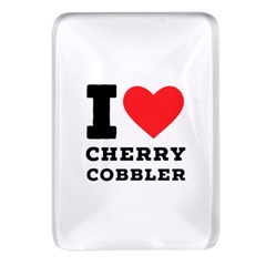 I Love Cherry Cobbler Rectangular Glass Fridge Magnet (4 Pack) by ilovewhateva