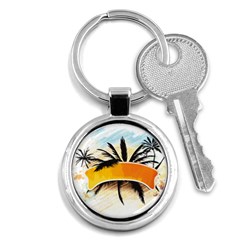 Hawaii Beach Summer Key Chain (round) by pakminggu