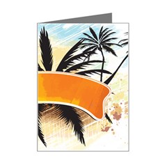 Hawaii Beach Summer Mini Greeting Card by pakminggu