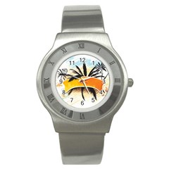 Hawaii Beach Summer Stainless Steel Watch