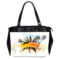 Hawaii Beach Summer Oversize Office Handbag (2 Sides) by pakminggu