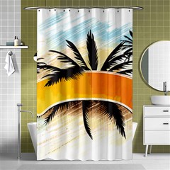 Hawaii Beach Summer Shower Curtain 48  X 72  (small)  by pakminggu