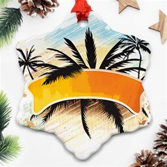 Hawaii Beach Summer Ornament (snowflake) by pakminggu