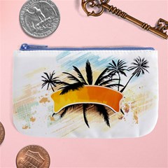 Hawaii Beach Summer Large Coin Purse by pakminggu