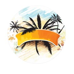 Hawaii Beach Summer Mini Round Pill Box by pakminggu