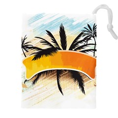 Hawaii Beach Summer Drawstring Pouch (4xl) by pakminggu