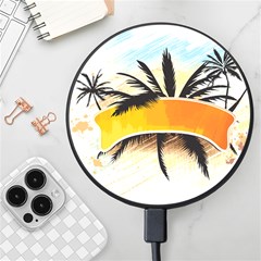 Hawaii Beach Summer Wireless Fast Charger(black) by pakminggu