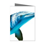 Two Dolphins Art Atlantic Dolphin Painting Animal Marine Mammal Mini Greeting Cards (Pkg of 8) Left