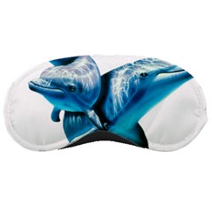 Two Dolphins Art Atlantic Dolphin Painting Animal Marine Mammal Sleeping Mask by pakminggu