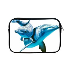 Two Dolphins Art Atlantic Dolphin Painting Animal Marine Mammal Apple Ipad Mini Zipper Cases by pakminggu