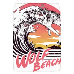 Gray Wolf Beach Waves A Wolf Animal Retro Removable Flap Cover (s) by pakminggu