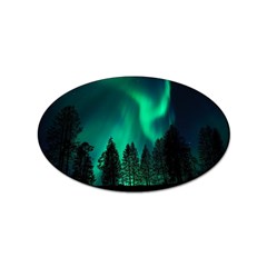 Aurora Northern Lights Phenomenon Atmosphere Sky Sticker (oval) by pakminggu