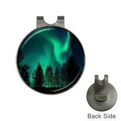 Aurora Northern Lights Phenomenon Atmosphere Sky Hat Clips With Golf Markers by pakminggu