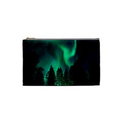 Aurora Northern Lights Phenomenon Atmosphere Sky Cosmetic Bag (small) by pakminggu