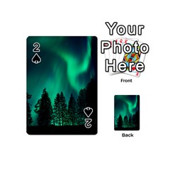 Aurora Northern Lights Phenomenon Atmosphere Sky Playing Cards 54 Designs (mini) by pakminggu