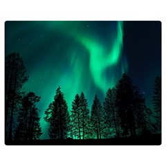 Aurora Northern Lights Phenomenon Atmosphere Sky Two Sides Premium Plush Fleece Blanket (medium) by pakminggu