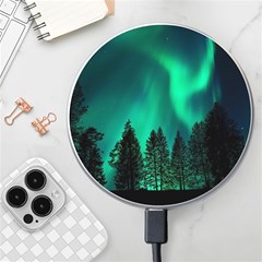 Aurora Northern Lights Phenomenon Atmosphere Sky Wireless Fast Charger(white) by pakminggu