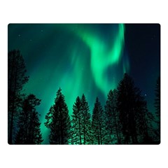 Aurora Northern Lights Phenomenon Atmosphere Sky Premium Plush Fleece Blanket (large) by pakminggu