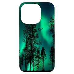 Aurora Northern Lights Celestial Magical Astronomy Iphone 14 Pro Black Uv Print Case by pakminggu