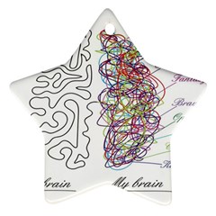 Neurodivergent Creative Smart Brain Ornament (star) by pakminggu