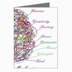 Neurodivergent Creative Smart Brain Greeting Cards (pkg Of 8) by pakminggu