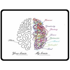 Neurodivergent Creative Smart Brain Two Sides Fleece Blanket (large) by pakminggu