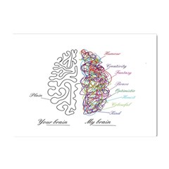 Neurodivergent Creative Smart Brain Crystal Sticker (a4) by pakminggu