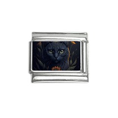 Art Cat Drawing Mammal Animal Feline Italian Charm (9mm) by pakminggu