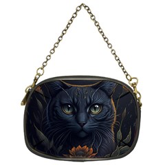 Art Cat Drawing Mammal Animal Feline Chain Purse (one Side) by pakminggu