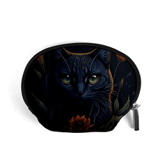 Art Cat Drawing Mammal Animal Feline Accessory Pouch (small) by pakminggu