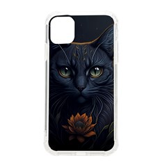 Art Cat Drawing Mammal Animal Feline Iphone 11 Tpu Uv Print Case by pakminggu