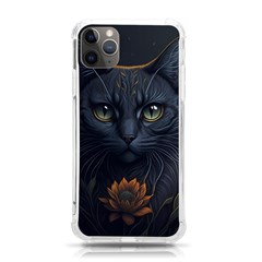 Art Cat Drawing Mammal Animal Feline Iphone 11 Pro Max 6 5 Inch Tpu Uv Print Case by pakminggu