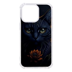 Art Cat Drawing Mammal Animal Feline Iphone 13 Pro Tpu Uv Print Case by pakminggu