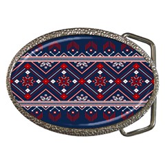 Ukrainian Folk Seamless Pattern Ornament Belt Buckles by pakminggu