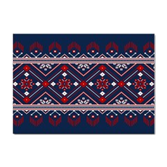 Ukrainian Folk Seamless Pattern Ornament Sticker A4 (10 Pack) by pakminggu