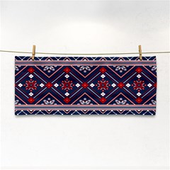 Ukrainian Folk Seamless Pattern Ornament Hand Towel by pakminggu