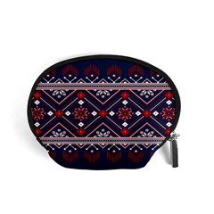 Ukrainian Folk Seamless Pattern Ornament Accessory Pouch (small) by pakminggu