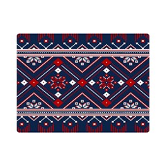 Ukrainian Folk Seamless Pattern Ornament Premium Plush Fleece Blanket (mini) by pakminggu