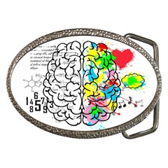 Brain Left Logic Language Science Belt Buckles by pakminggu