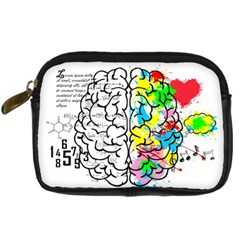 Brain Left Logic Language Science Digital Camera Leather Case