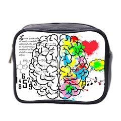 Brain Left Logic Language Science Mini Toiletries Bag (two Sides) by pakminggu